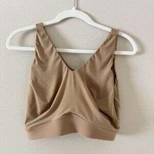 Harper Wilde Bra‎ Bralette NYLON Wireless Womens 4X-Large TAN Beige Nude Soft